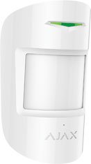 Bežični detektor pokreta dometa 12m neosjetljiv na kućne ljubimce i loma stakla dometa 9m. Bijele boje